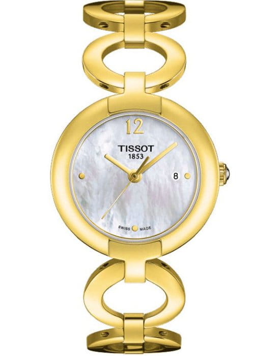 Tissot Tissot Pinky By T084.210.33.117.00  T0842103311700 кварцевые женские часы перламутровый циферблат, браслет  — вид спереди