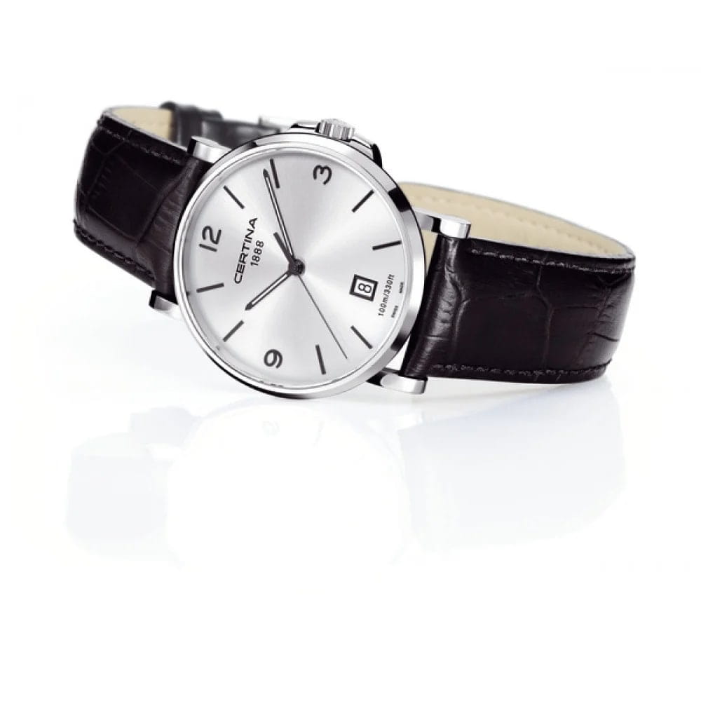 Certina Certina DS Caimano C017.210.16.032.00,  швейцария женские часы на браслете кожаный боковой вид