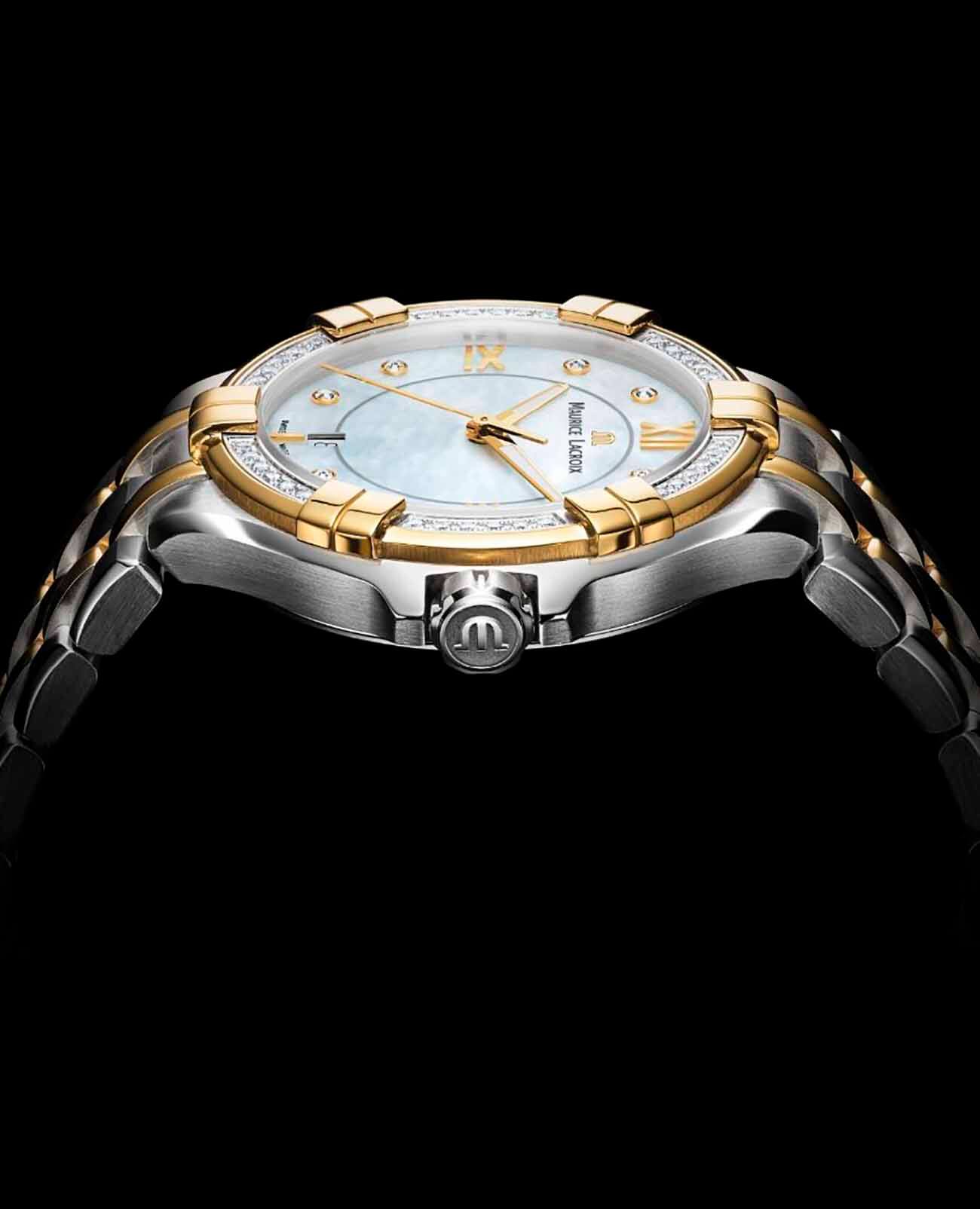 Maurice Lacroix Maurice Lacroix Aikon Date AI1006-DY503-171-1 женские часы перламутровый циферблат на запястье