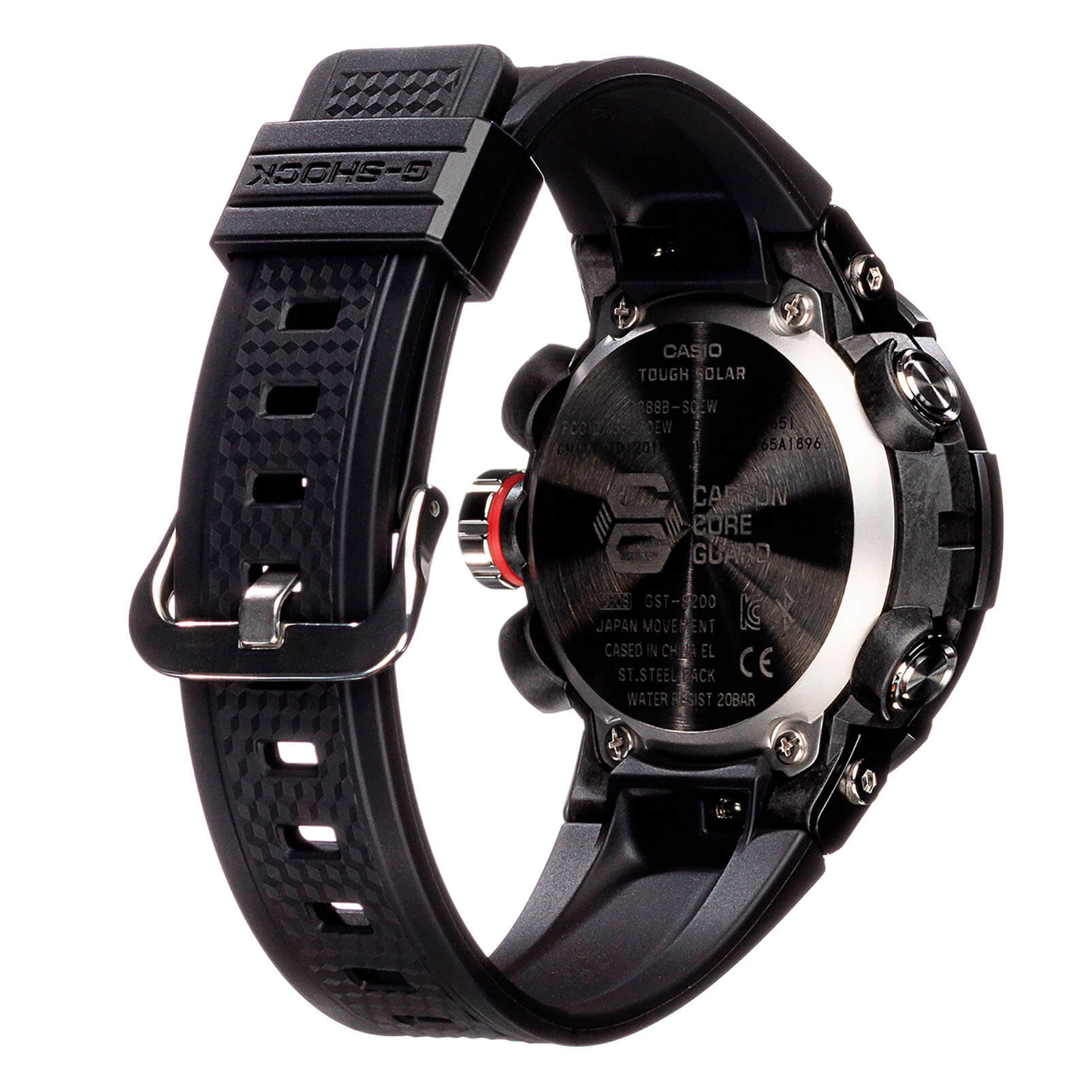 Casio Casio G-Shock GST-B200B-1A, g-shock япония мужские часы на браслете пластик боковой вид