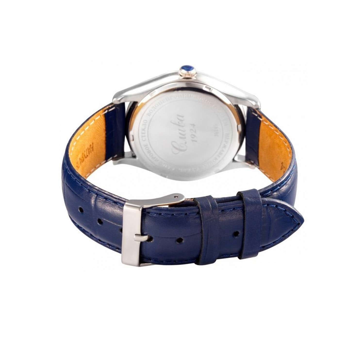 Слава Слава Сенат 1490863/300-8215 мужские часы синий циферблат на запястье