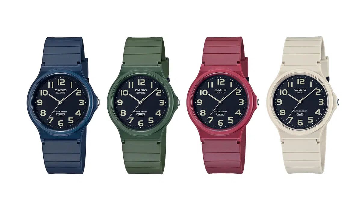 Casio Casio Collection MQ-24UC-2B кварцевые женские часы часы крупный план черный циферблата