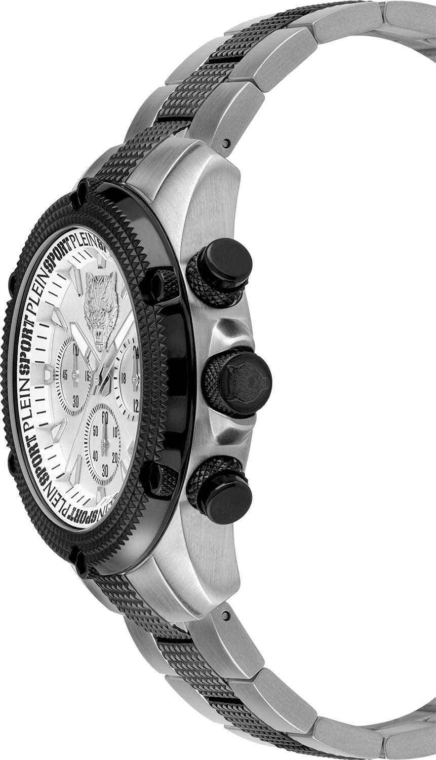 Plein Sport Plein Sport Hurricane PSDBA0923,  германия мужские часы на браслете сталь с ip покрытием боковой вид