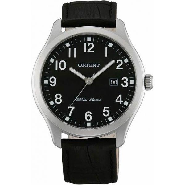 Orient Orient UN8F003B (FUN8F003B)  FUN8F003B  мужские часы  циферблат, браслет кожаный — вид спереди