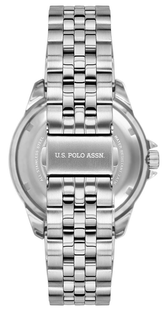 U.S. Polo Assn. U.S. Polo Assn. Fundamental USPA1048-02,  сша мужские часы на браслете нержавеющая сталь боковой вид