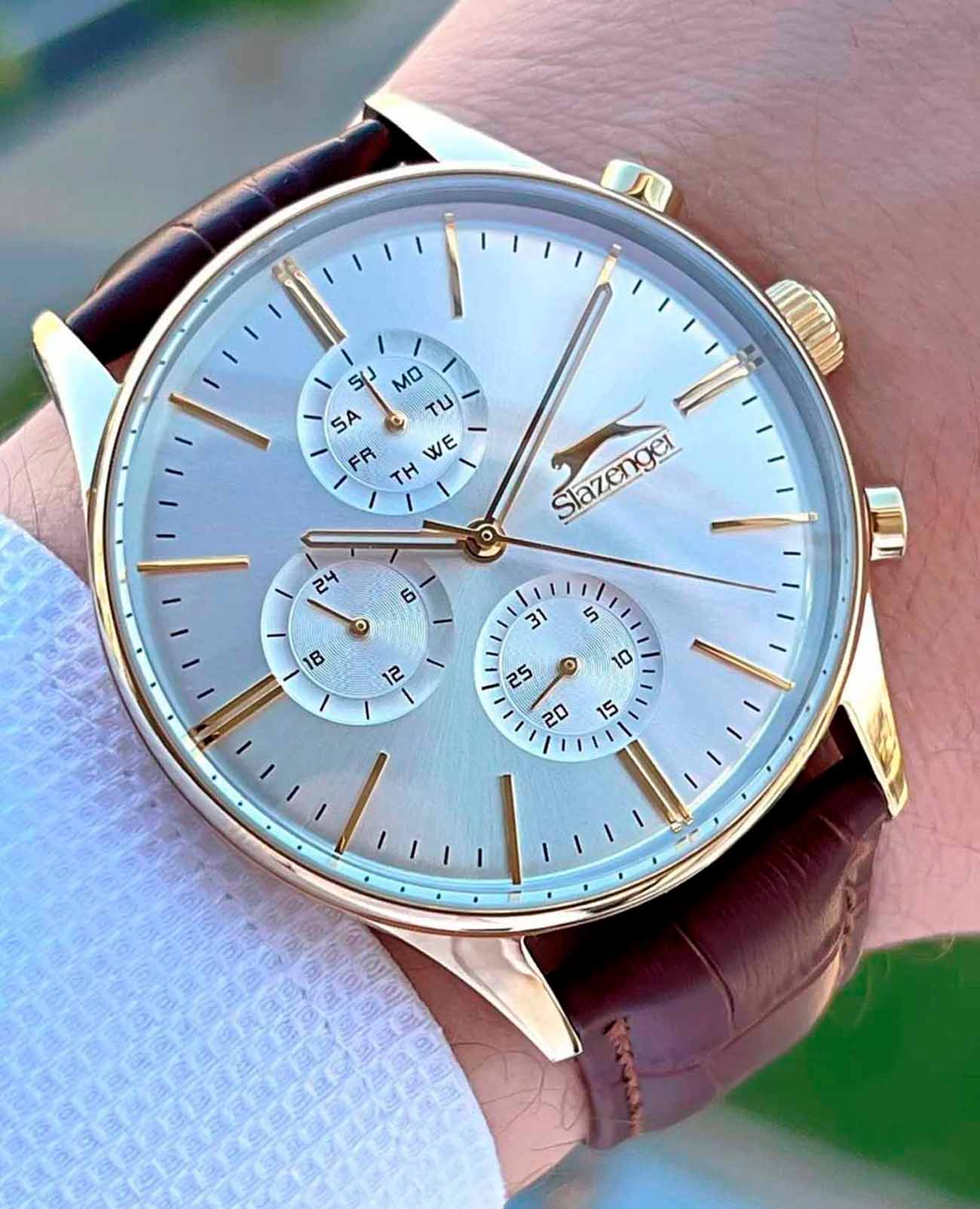 Slazenger Slazenger Multifunction SL.09.2124.2.02 , наручные мужские часы фото под углом