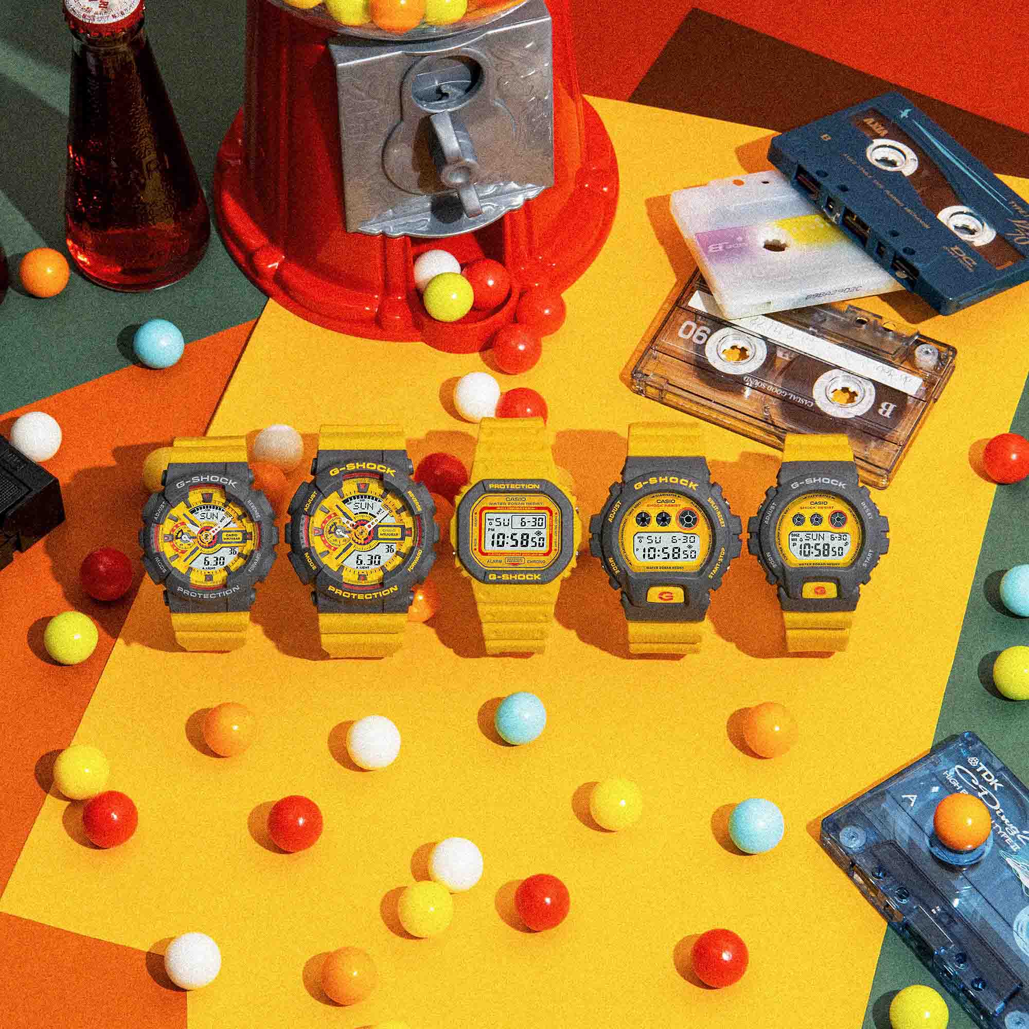 Casio Casio G-Shock DW-6900Y-9DR (DW-6900Y-9) япония наручные мужские заводная головка с логотипом Casio