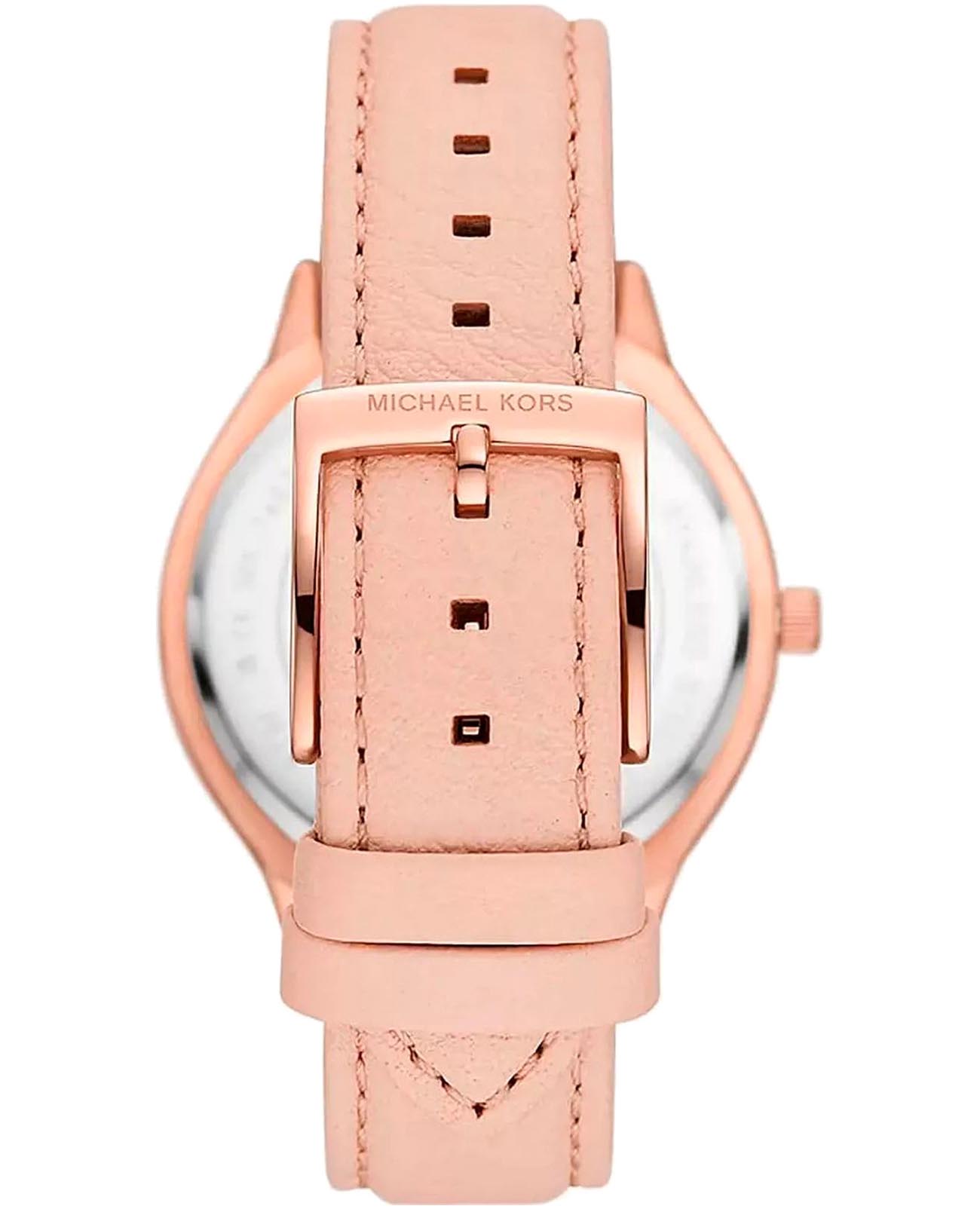 Michael Kors Michael Kors Runway MK7467,  сша женские часы на браслете кожаный боковой вид