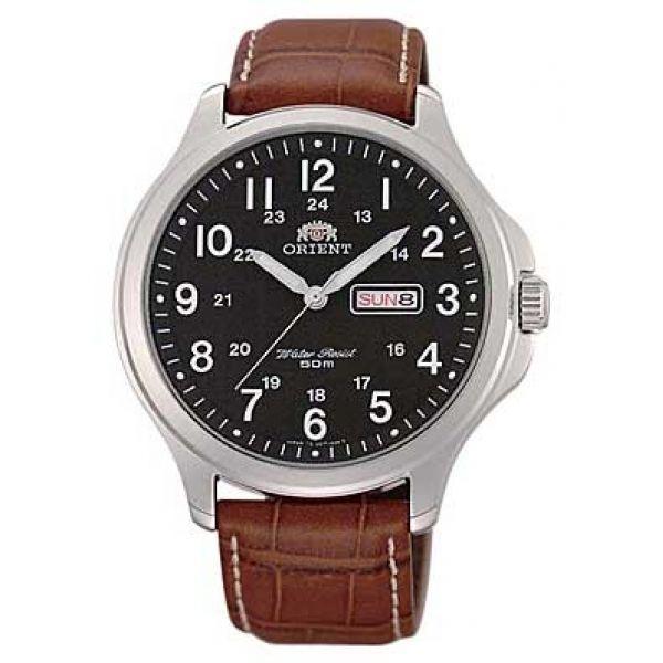 Orient Orient UG17002B (FUG17002B)  FUG17002B  мужские часы  циферблат, браслет кожаный — вид спереди