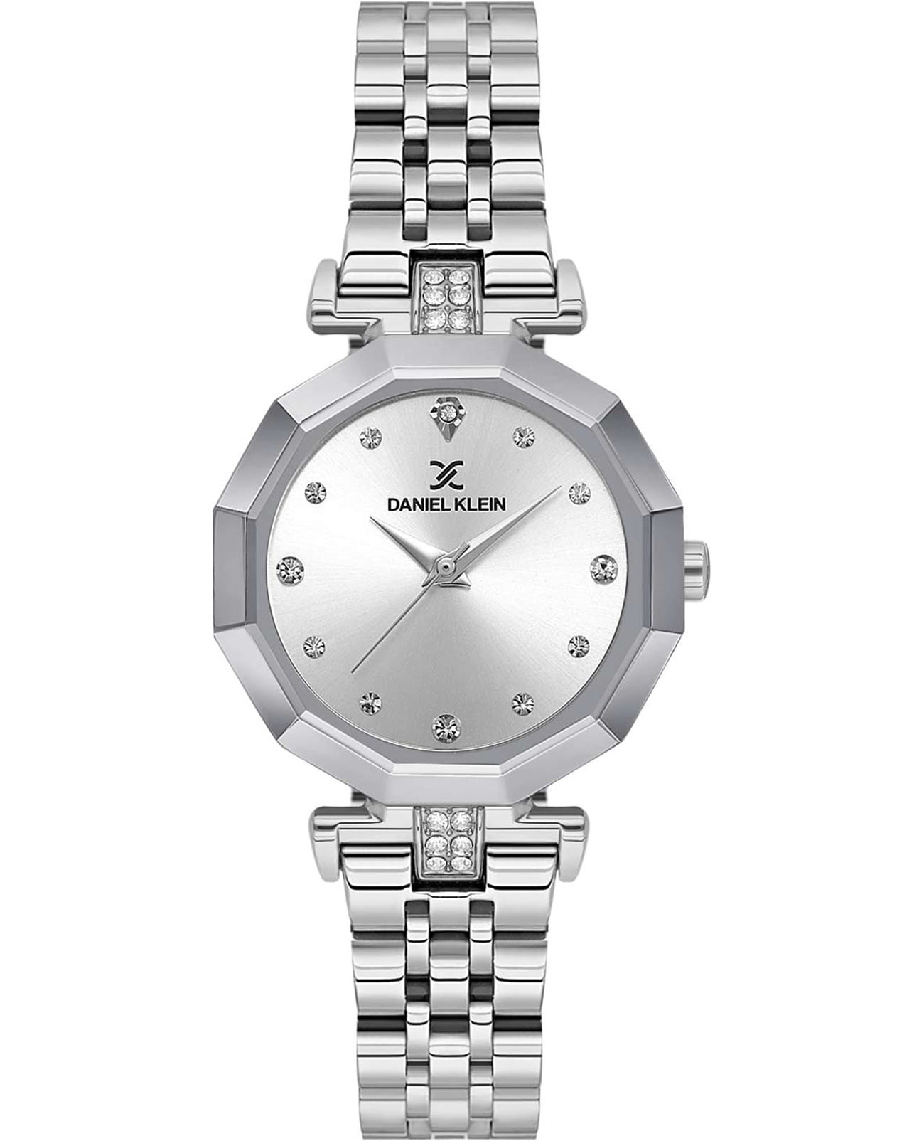 Daniel Klein Daniel Klein Premium DK.1.13724-1  DK.1.13724-1 кварцевые женские часы серебристый циферблат, браслет нержавеющая сталь — вид спереди