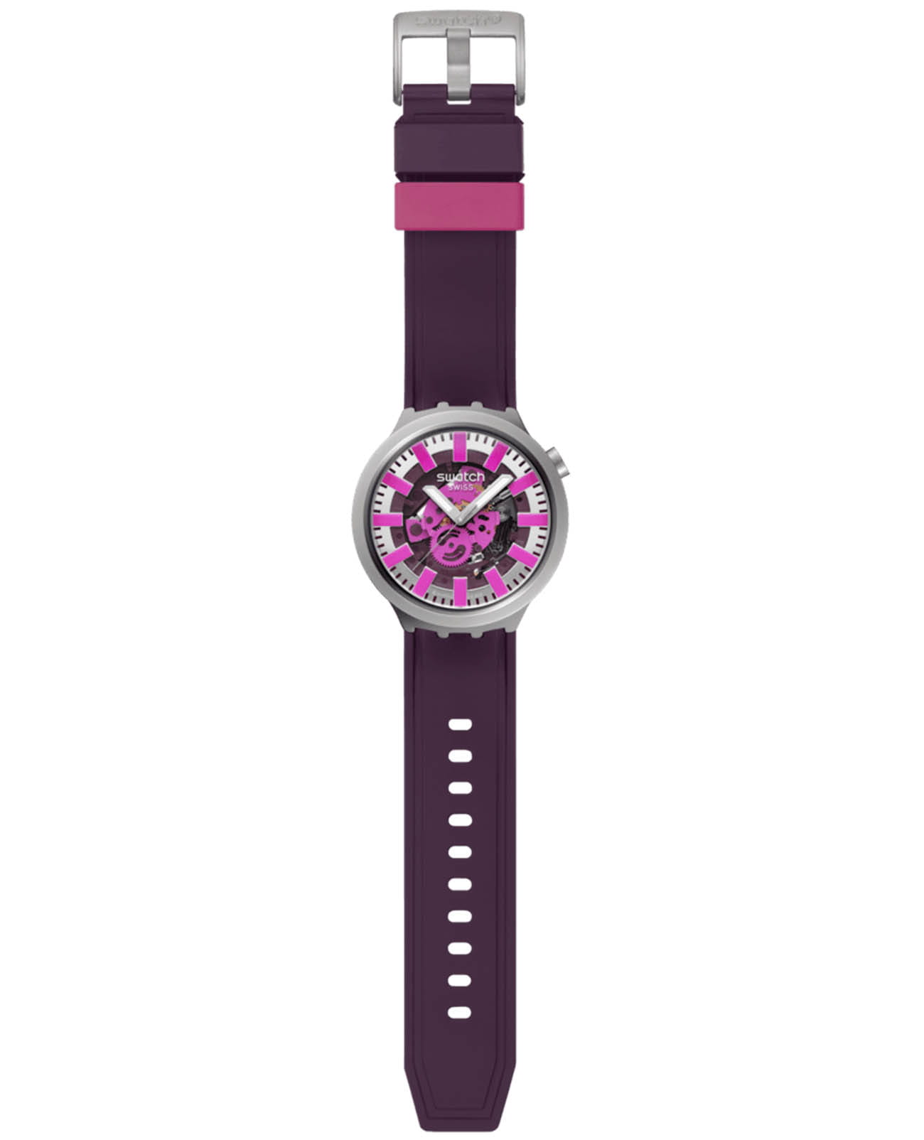 Swatch Swatch Big Bold Irony Standard SB07S120, big bold швейцария мужские часы на браслете резина боковой вид