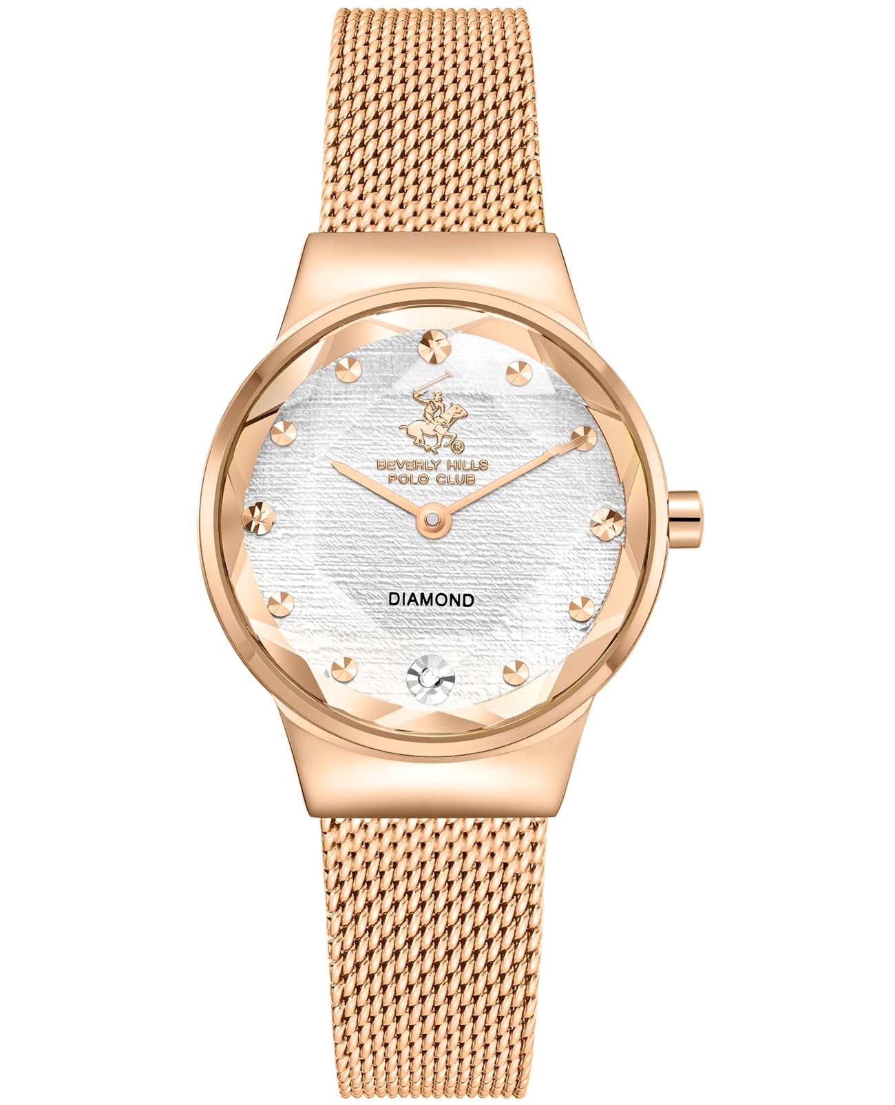 Beverly Hills Polo Club Beverly Hills Polo Club BP3768X.430  BP3768X.430 кварцевые женские часы серебристый циферблат, браслет нержавеющая сталь с ip-покрытием — вид спереди