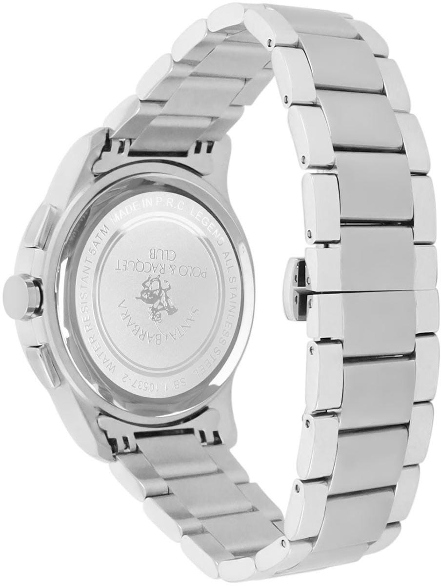 Santa Barbara Polo & Racquet Club Santa Barbara Polo & Racquet Club Legend SB.1.10537-2,  сша мужские часы на браслете нержавеющая сталь боковой вид