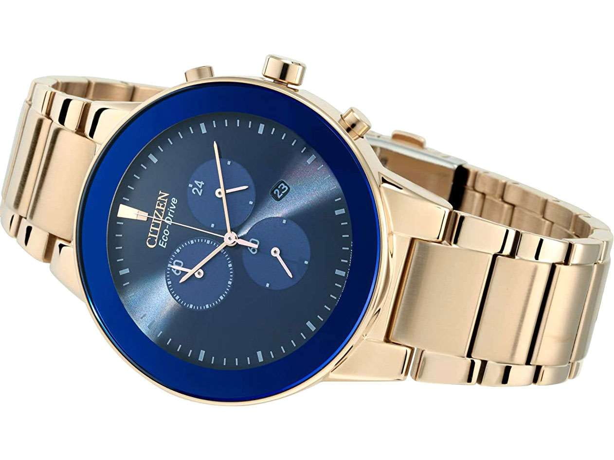 Citizen Citizen Eco-Drive AT2243-87L, eco-drive япония мужские часы на браслете нержавеющая сталь с ip-покрытием боковой вид