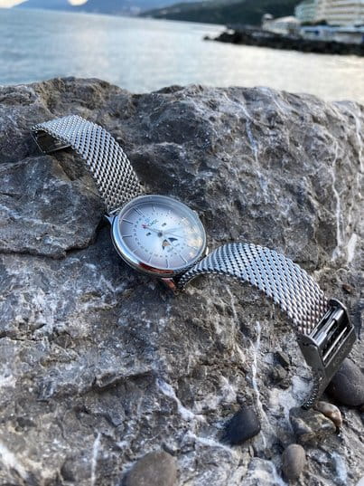 Космос Космос  Сатурн K 067.10.33,  россия мужские часы на браслете нержавеющая сталь боковой вид