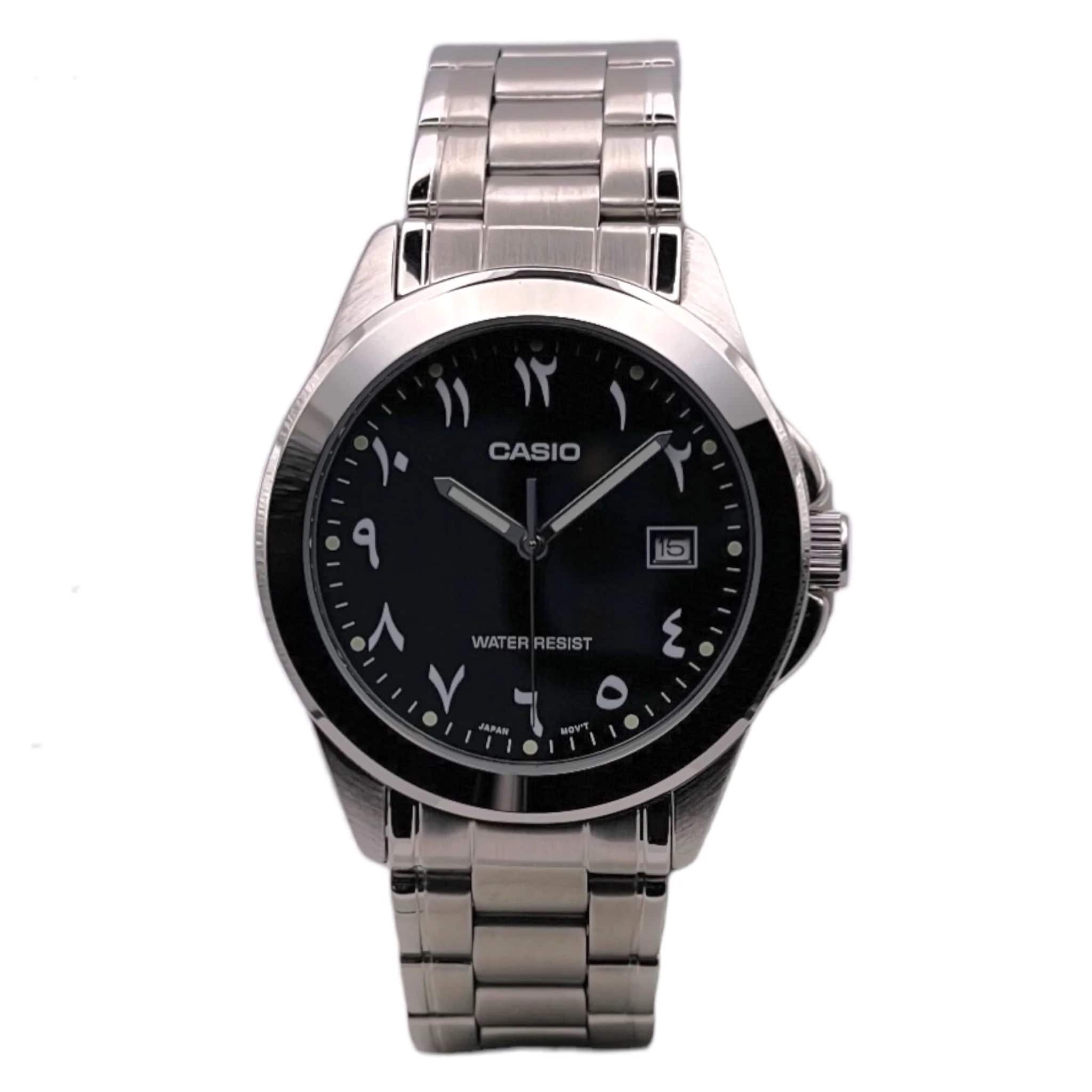 Casio Casio Collection MTP-1215A-1B3, mtp япония мужские часы на браслете нержавеющая сталь боковой вид