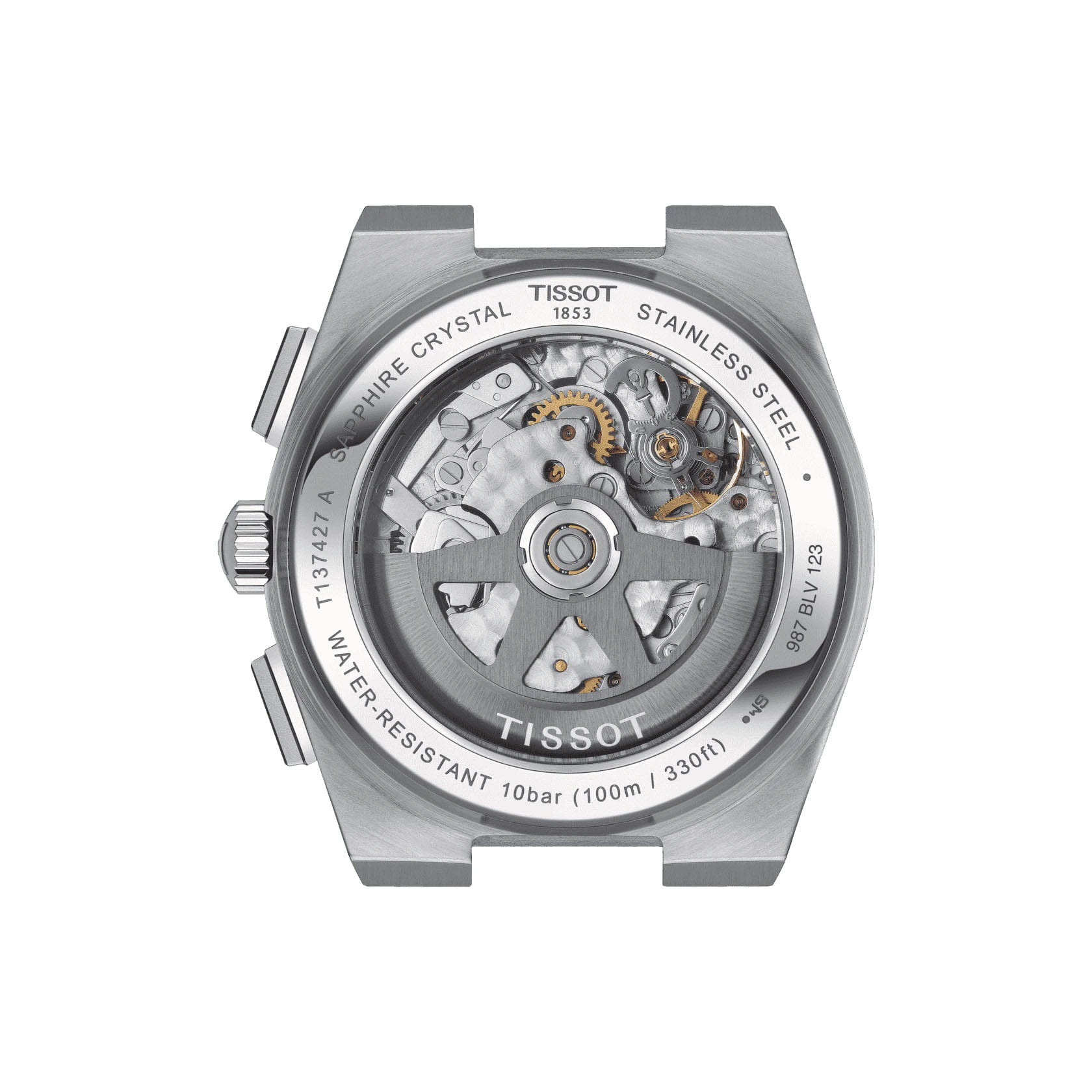 Tissot Tissot PRX Automatic Chronograph T137.427.11.011.00 мужские часы белый циферблат на запястье