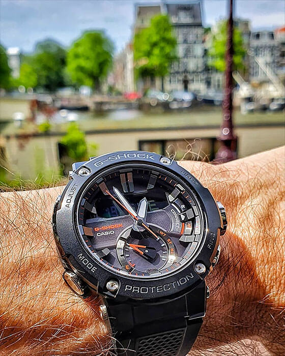 Casio Casio G-Shock GST-B200B-1A - наручные мужские часы наручные часы в перспективе черный циферблат