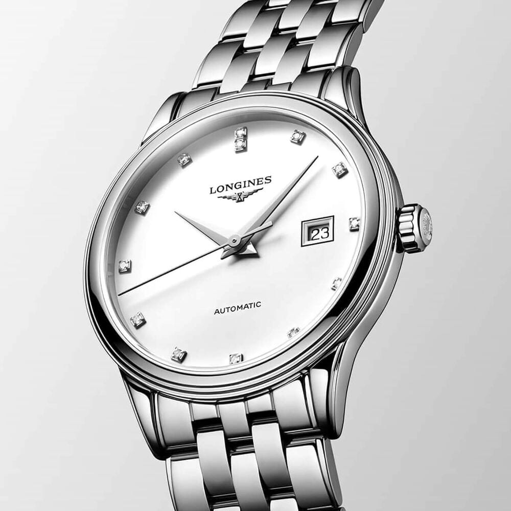 Longines Longines Flagship L4.374.4.17.6, flagship швейцария женские часы на браслете нержавеющая сталь боковой вид