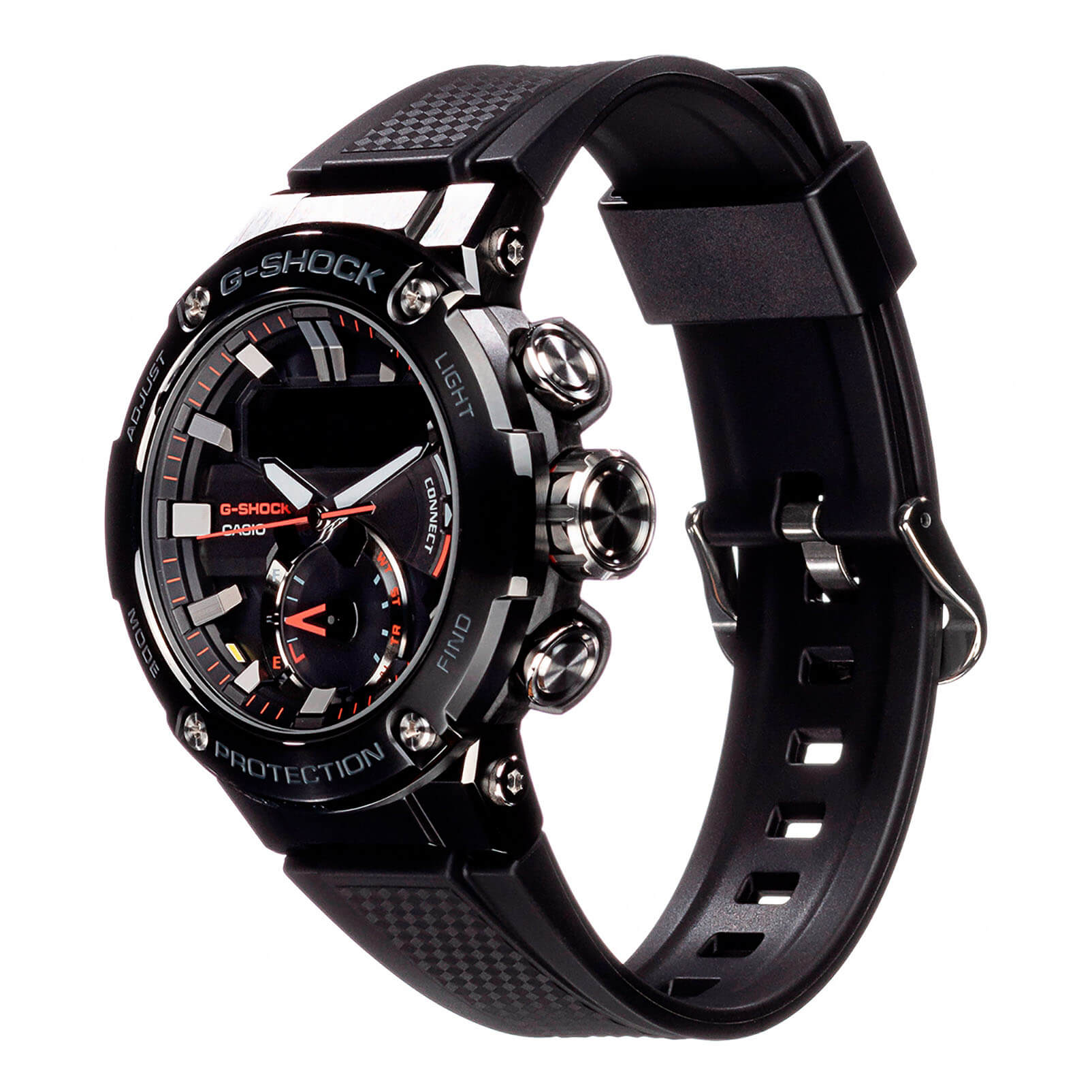 Casio Casio G-Shock GST-B200B-1A электронные мужские часы часы крупный план черный циферблата
