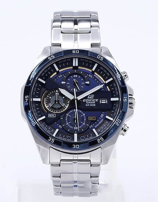 Casio Casio Edifice EFR-556DB-2A мужские часы синий циферблат на запястье