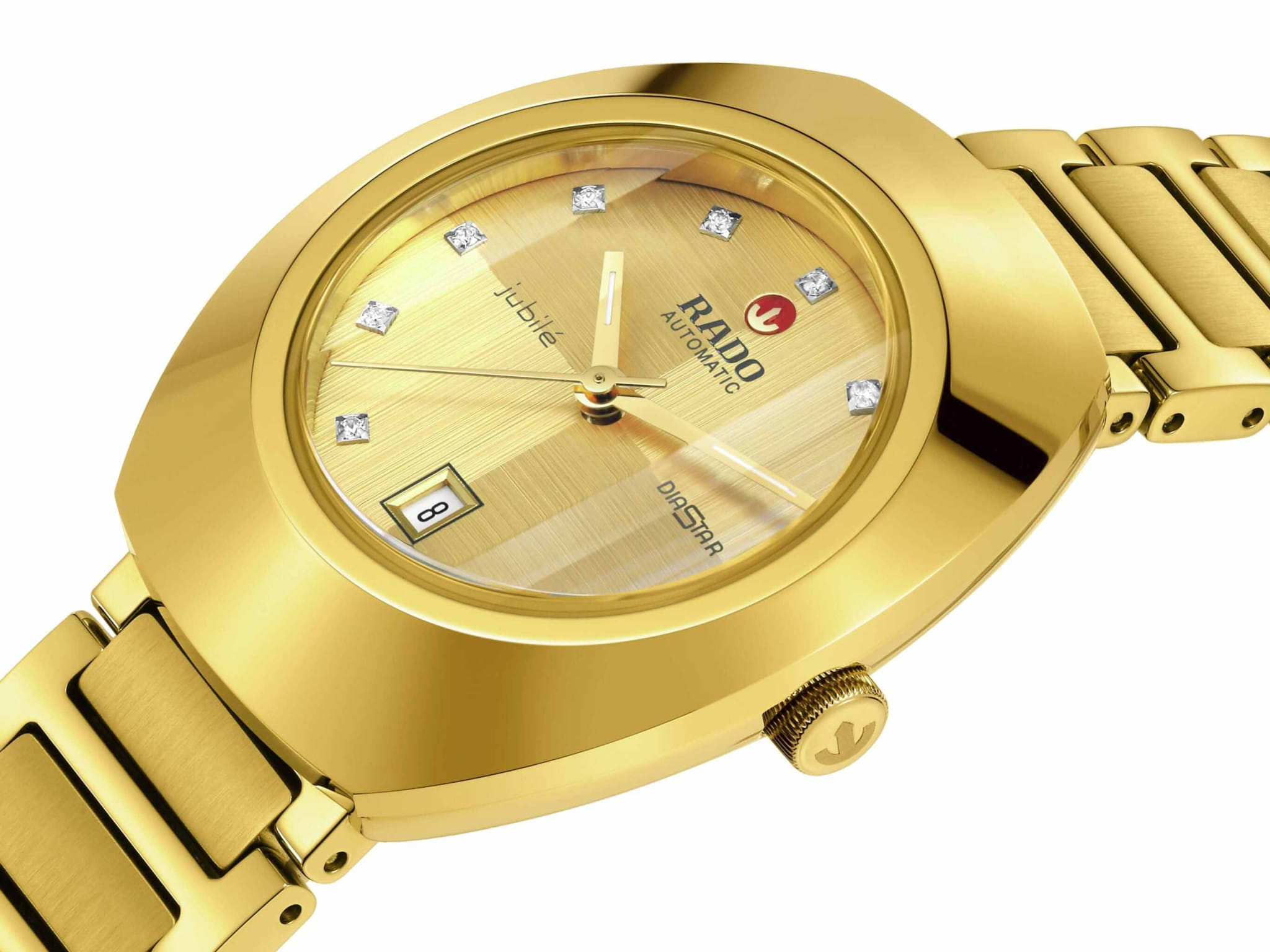 Rado Rado DiaStar Original R12171713 женские часы желтый циферблат на запястье
