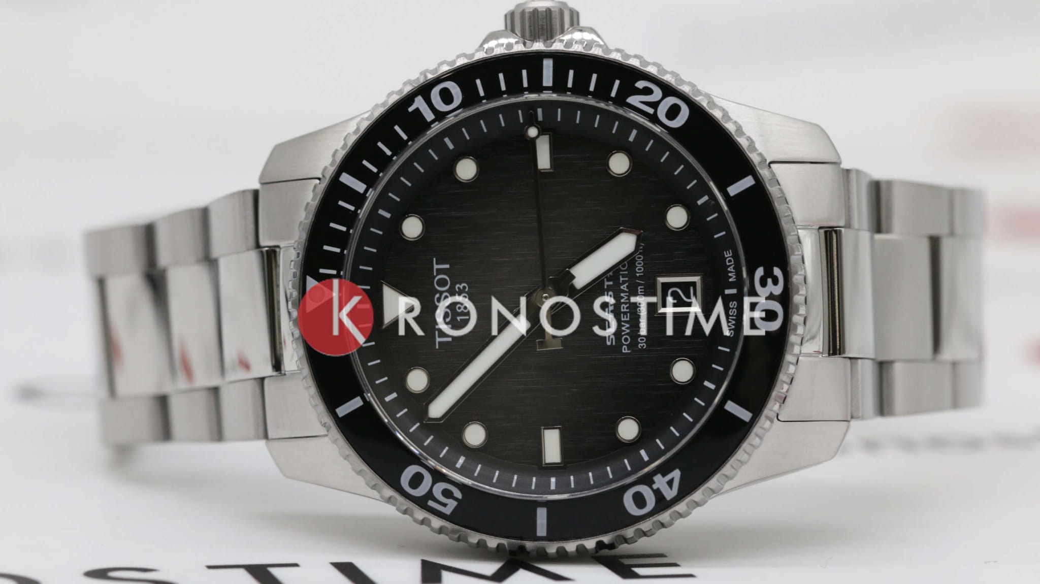 Tissot Tissot Seastar 1000 Powermatic 80 T120.807.11.051.00 швейцария наручные мужские часы заводная головка с логотипом Tissot