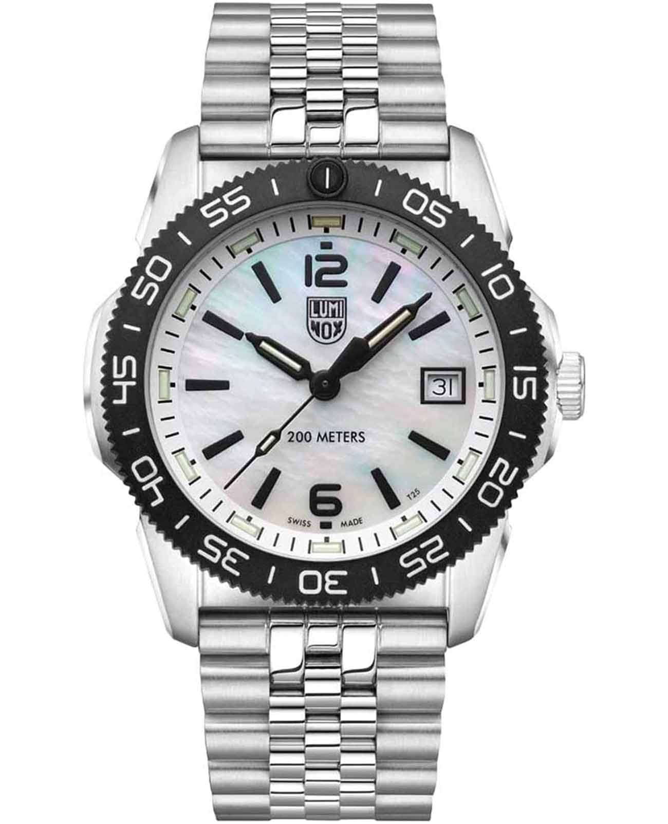 Luminox Luminox Pacific Diver XS.3126M.1  XS.3126M.1 кварцевые мужские часы перламутровый циферблат, браслет нержавеющая сталь 316l — вид спереди