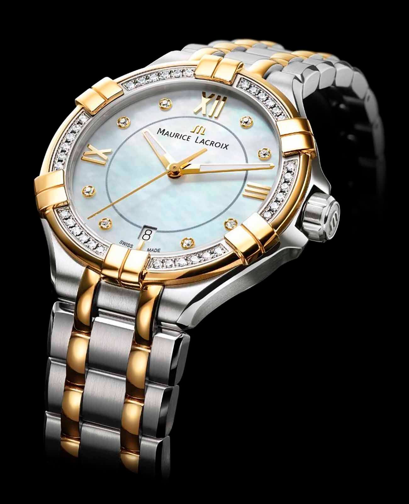 Оригинальные часы Maurice Lacroix Maurice Lacroix Aikon Date AI1006-DY503-171-1 кварцевые калибр механизма  общий вид