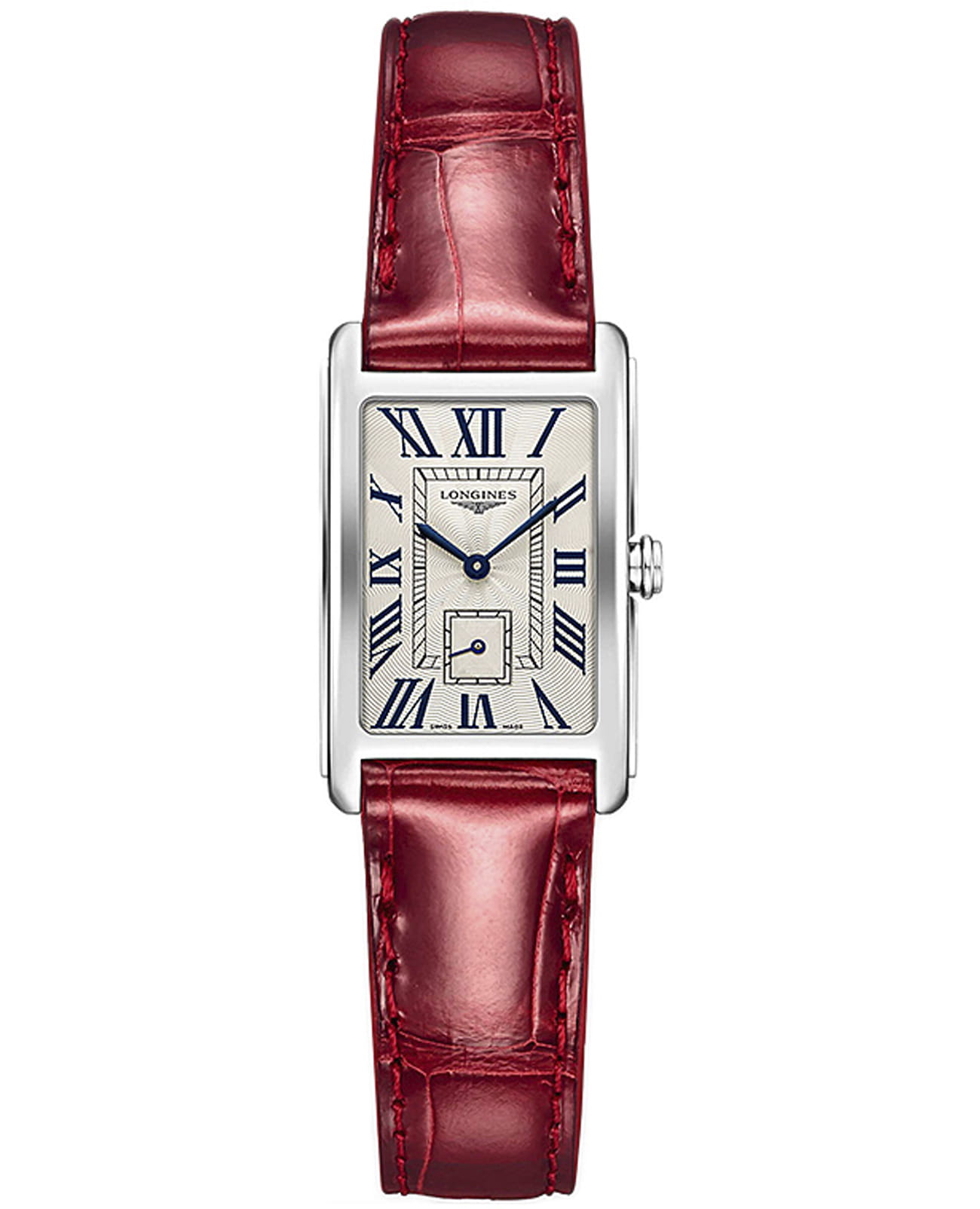 Longines Longines Conquest L5.255.4.71.5  L52554715 кварцевые женские часы бежевый циферблат, браслет кожаный — вид спереди