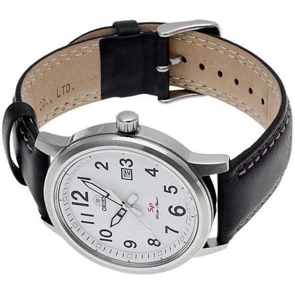 Orient Orient UNF1008W (FUNF1008W), classic automatic япония мужские часы на браслете кожа + текстиль боковой вид