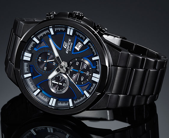 Casio Casio Edifice EFR-544BK-1A2 EFR, наручные мужские часы фото под углом