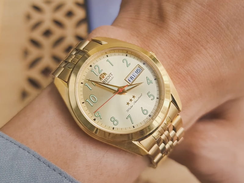 Orient Orient SAB0D004G , наручные мужские часы фото под углом