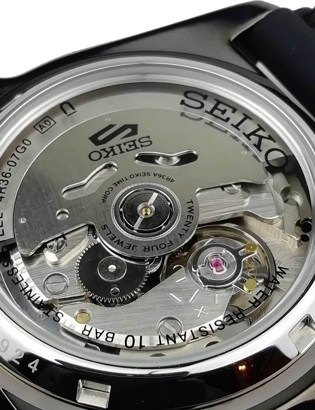 Seiko Seiko 5 Sports SRPD65K4S мужские часы черный циферблат на запястье