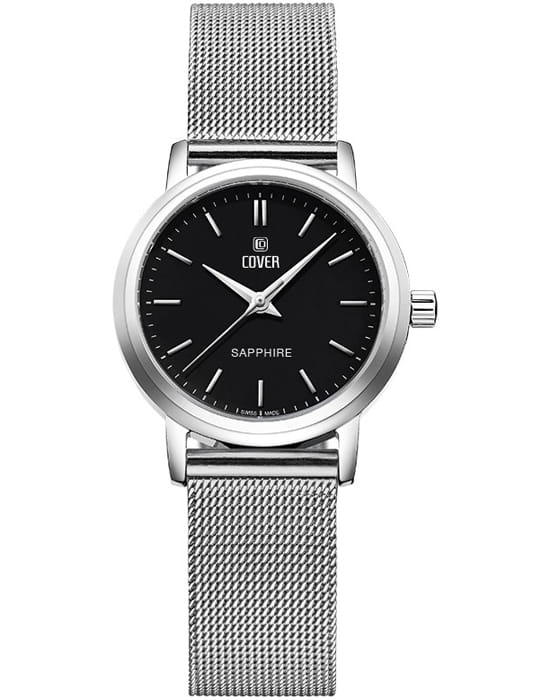 Cover Cover Essential CO2026.09  CO2026.09 кварцевые женские часы черный циферблат, браслет нержавеющая сталь — вид спереди