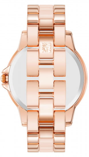 Anne Klein Anne Klein Ceramic Diamond 4120BHRG,  сша женские часы на браслете сталь с ip покрытием + керамика боковой вид