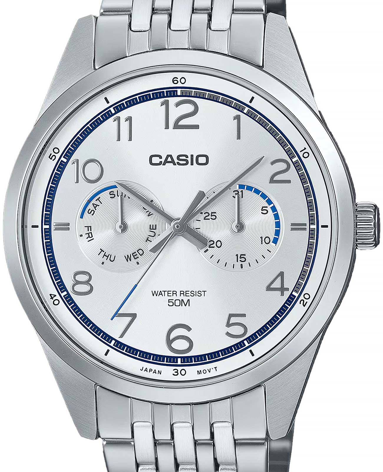 Casio Casio Collection MTP-E340D-7AV , наручные мужские часы фото под углом