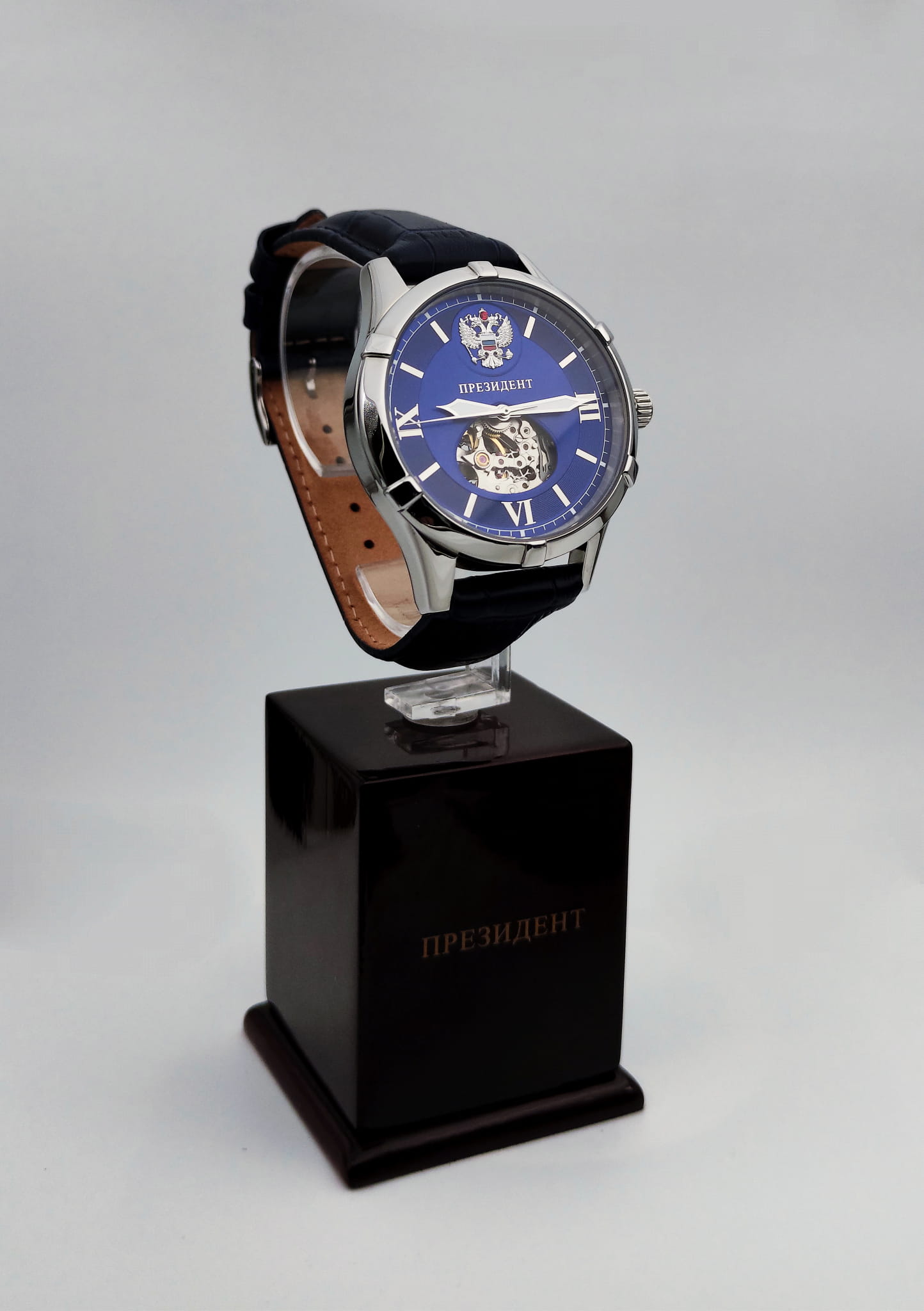 Президент Президент 4600160 мужские часы синий циферблат на запястье