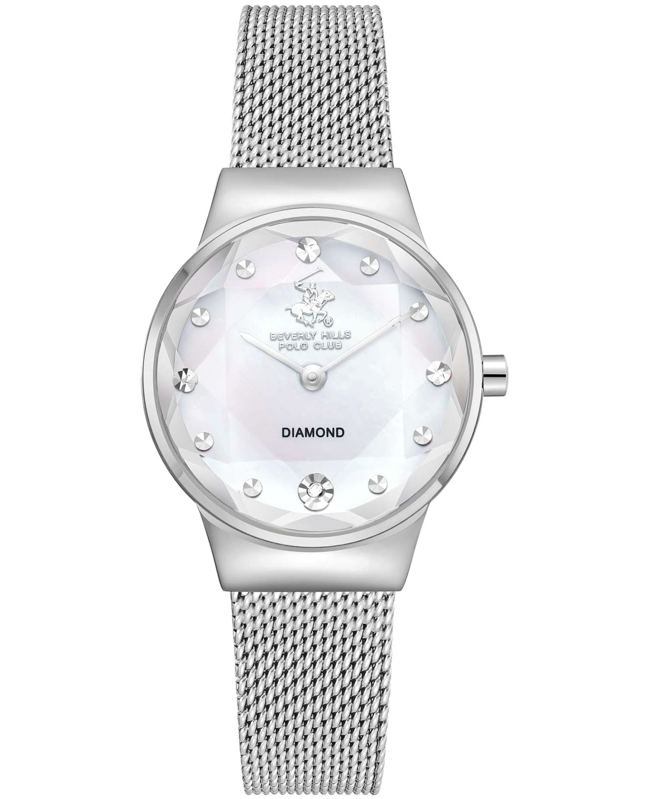 Beverly Hills Polo Club Beverly Hills Polo Club BP3768X.320  BP3768X.320 кварцевые женские часы серебристый циферблат, браслет нержавеющая сталь — вид спереди