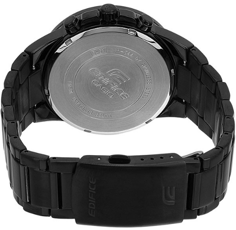 Casio Casio Edifice EFR-544BK-1A2, edifice япония мужские часы на браслете 18-каратное желтое золото боковой вид
