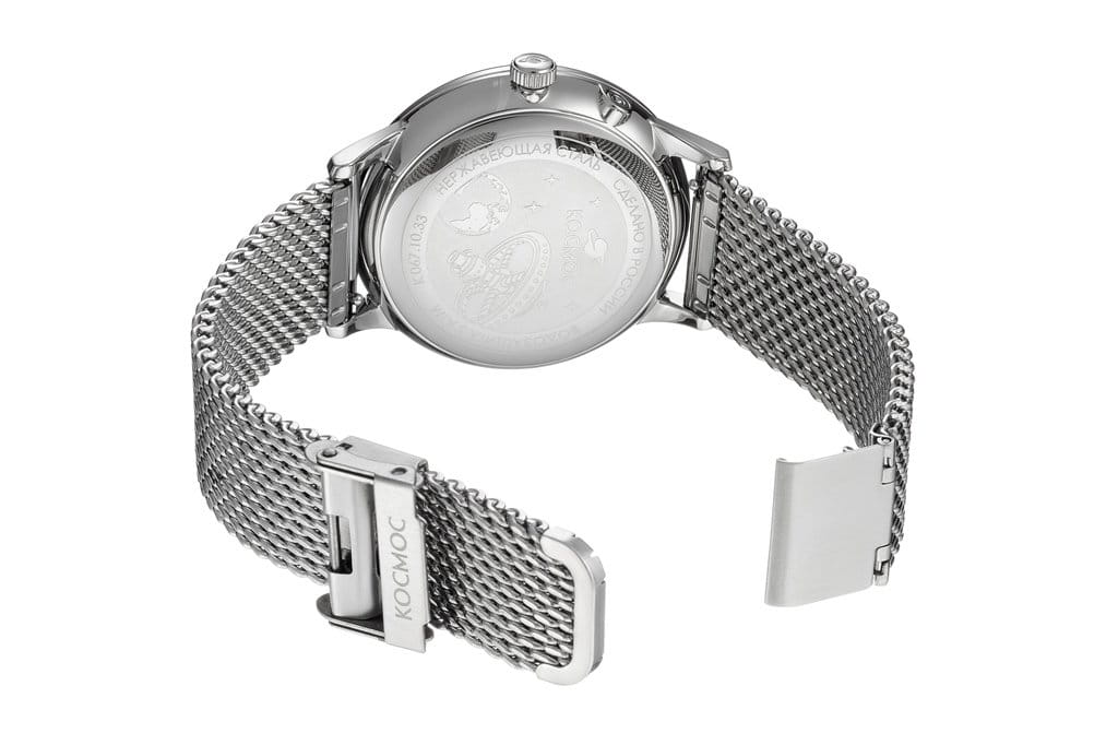 Космос Космос Сатурн K 067.10.31,  россия мужские часы на браслете нержавеющая сталь боковой вид