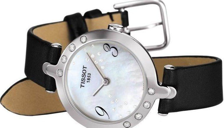 Tissot Tissot T-Trend Flamingo T003.209.66.112.00, t-lady швейцария женские часы на браслете кожаный боковой вид