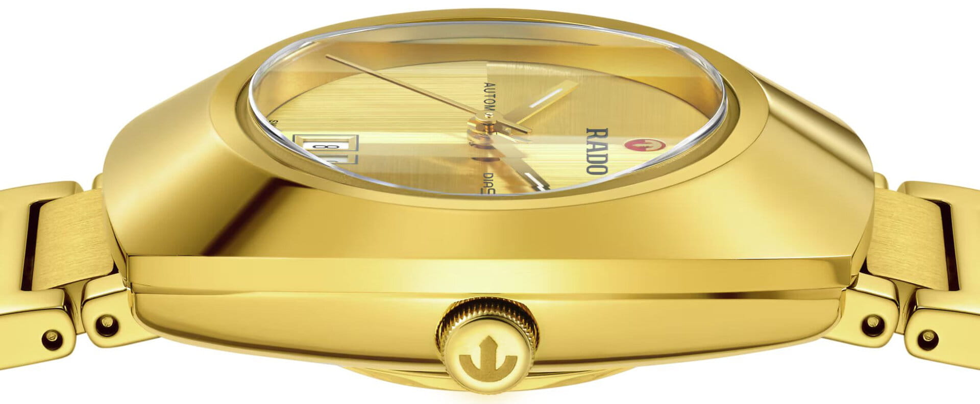 Rado Rado DiaStar Original R12171253, diastar швейцария женские часы на браслете нержавеющая сталь с pvd-покрытием боковой вид