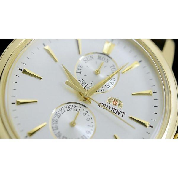 Orient Orient UW00003Y (FUW00003Y), classic automatic япония мужские часы на браслете кожа + текстиль боковой вид