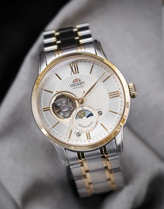 Orient Orient Sporty RA-AS0001S (RN-AS0001S) механические мужские часы часы крупный план белый циферблата