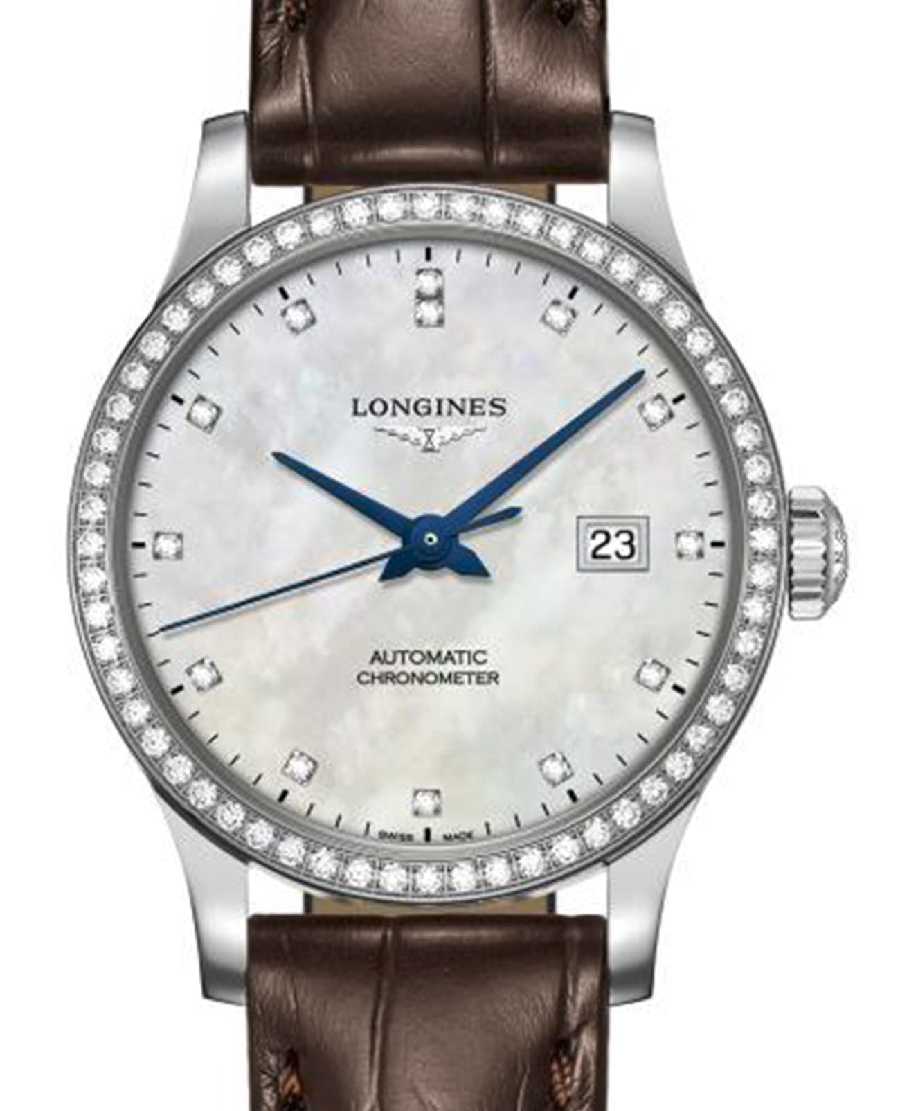 Longines Longines Record L2.321.0.87.2 , наручные женские часы фото под углом