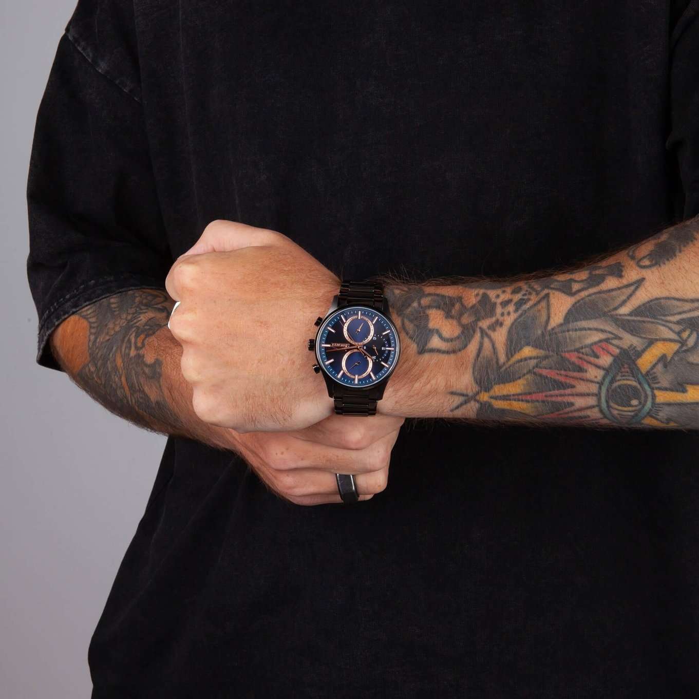 Slazenger Slazenger SL.09.2283.2.05,  англия мужские часы на браслете суперметалл с ip покрытием боковой вид