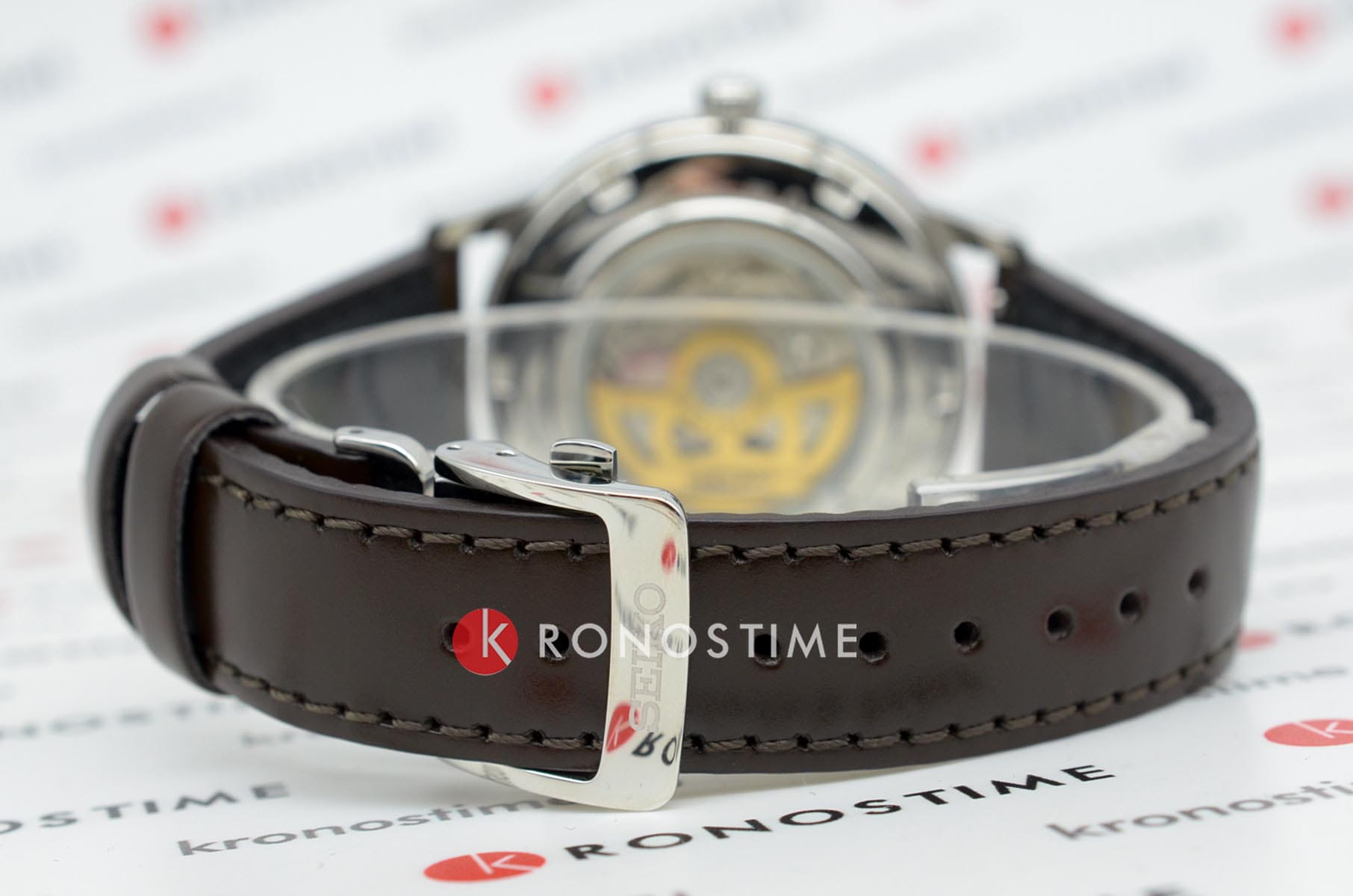 Seiko Seiko Presage SRPJ17J1 механические мужские часы часы крупный план зеленый циферблата