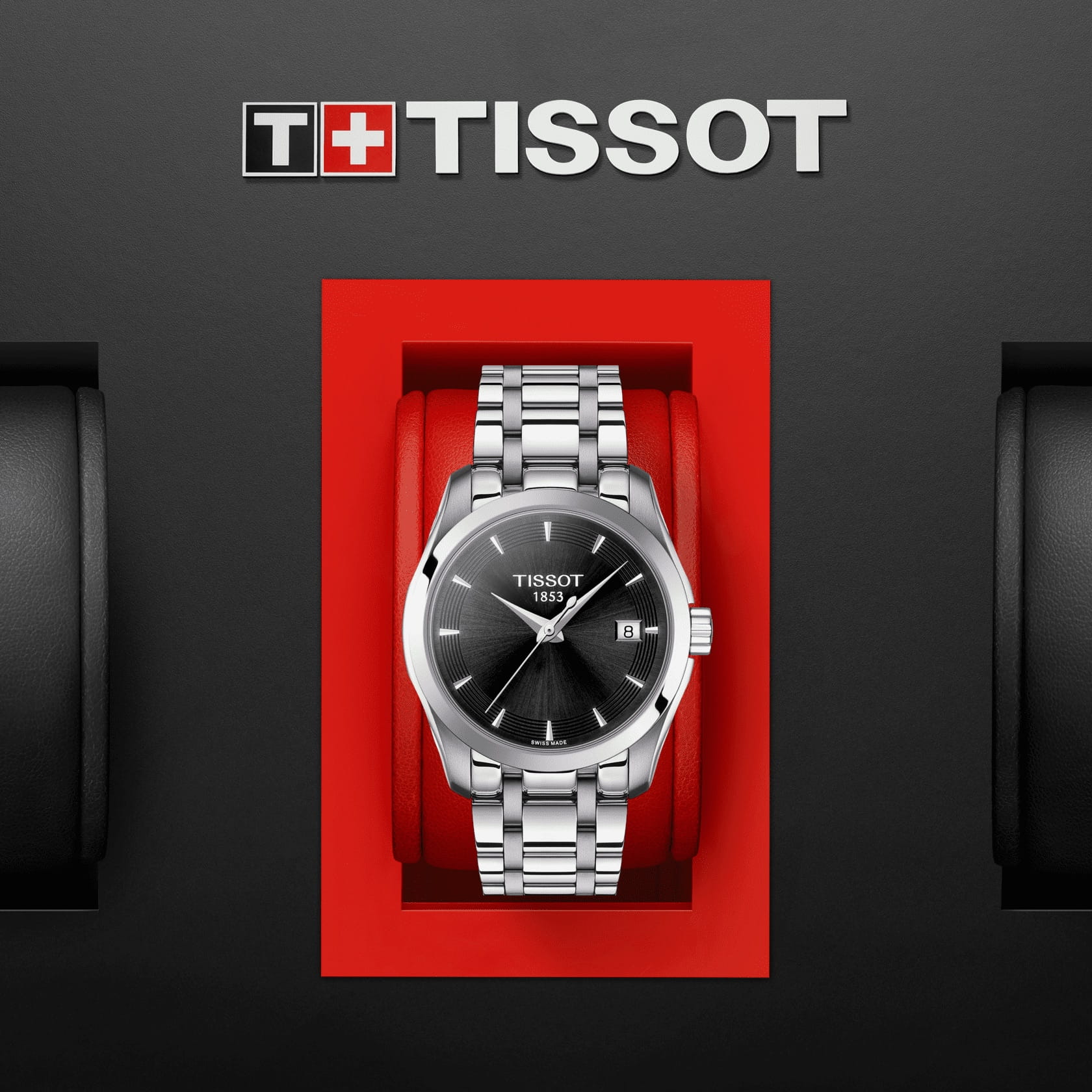 Tissot Tissot Couturier Lady T035.210.11.051.01, t-classic швейцария женские часы на браслете нержавеющая сталь боковой вид