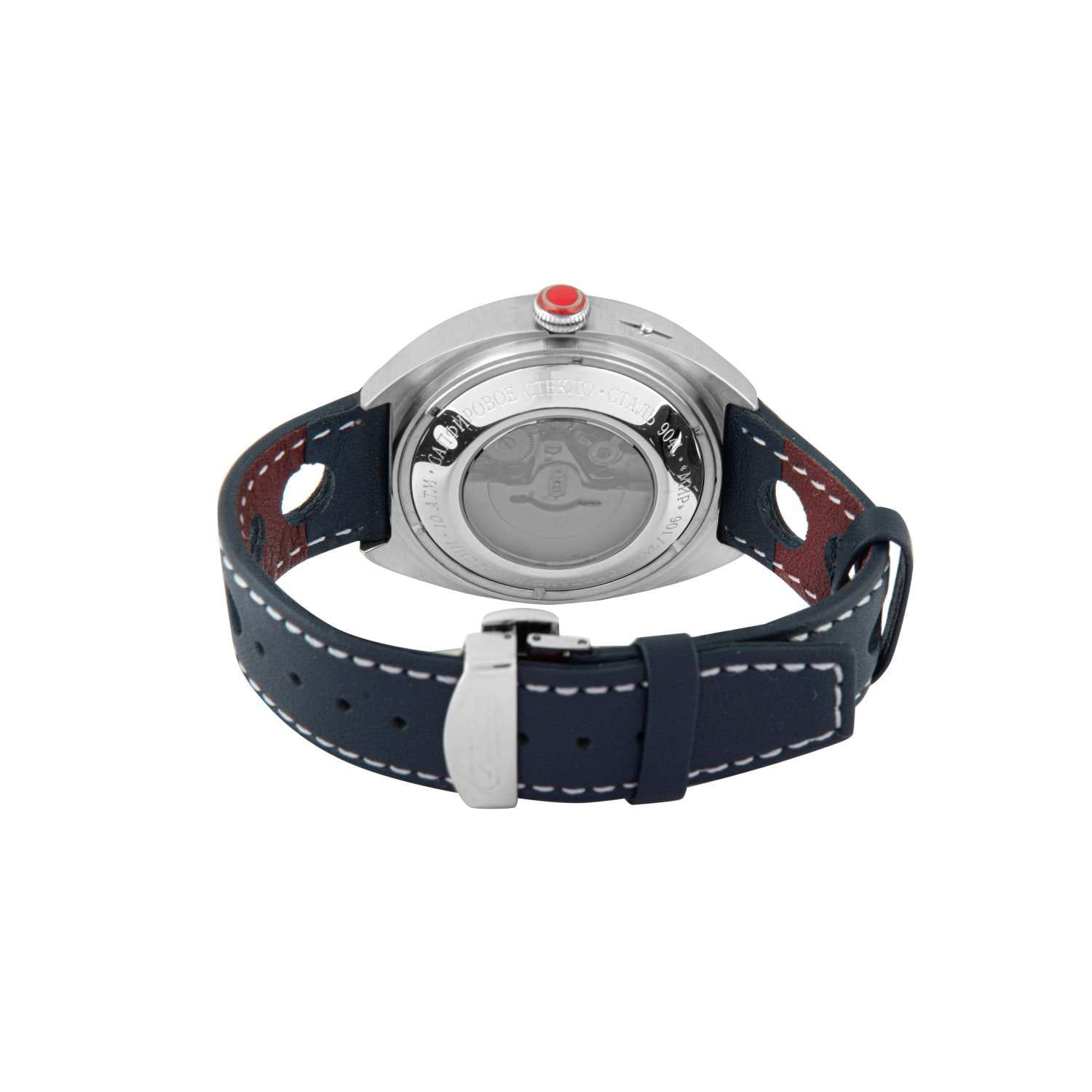 Слава Слава Мир 9010575/300-2427,  россия мужские часы на браслете кожаный боковой вид